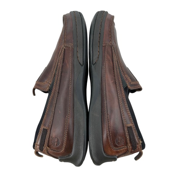 Timberland Men\'s Brown Leather Slip On Loafers Shoes‎ 74561 Size 9M Casual main image 7